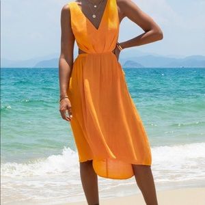 Amber cutout tie back dress